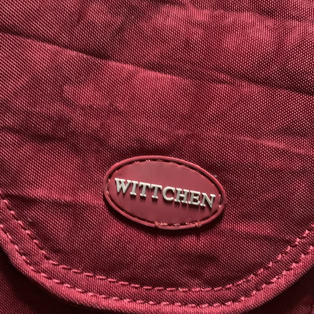 Wittchen burgandy cross body fabric purse - Picture 2 of 3